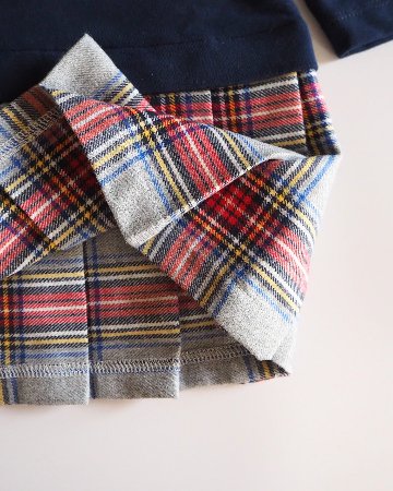 JOMilano★タータンベアスウェットドレス(12m~4A)の画像