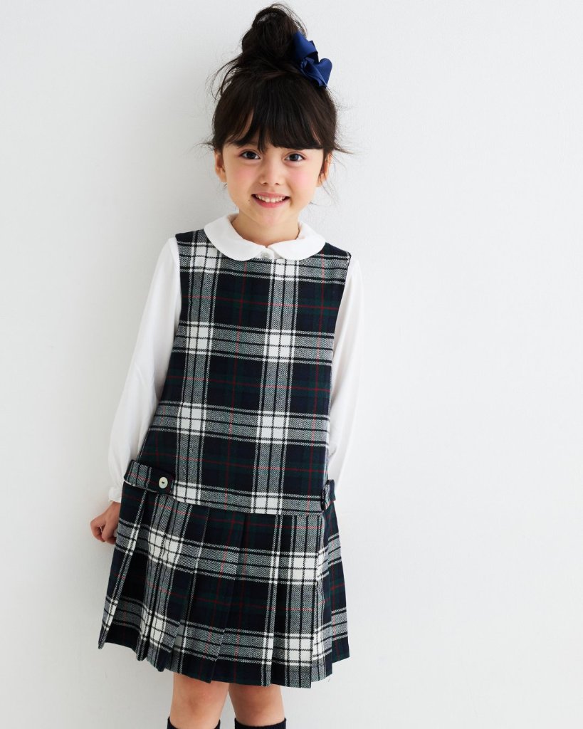 JOMilano★プリーツチェックドレス(2A~10A)の画像