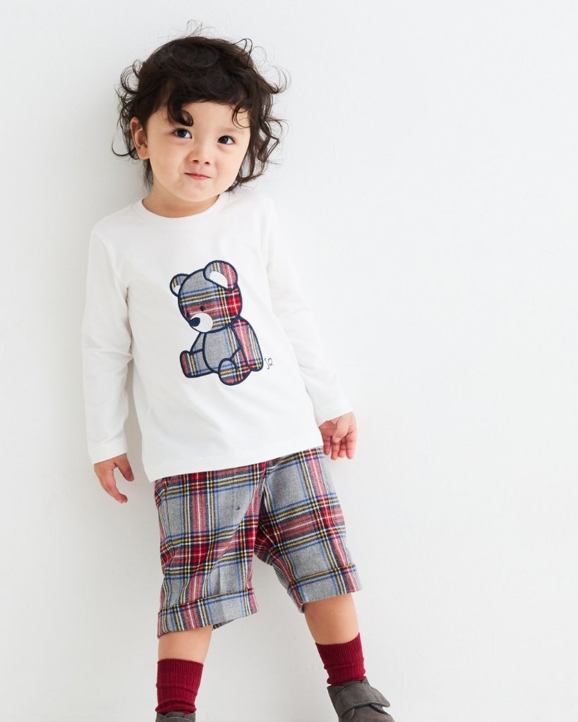 JOMilano★タータンチェックハーフパンツ(12m~4A)の画像