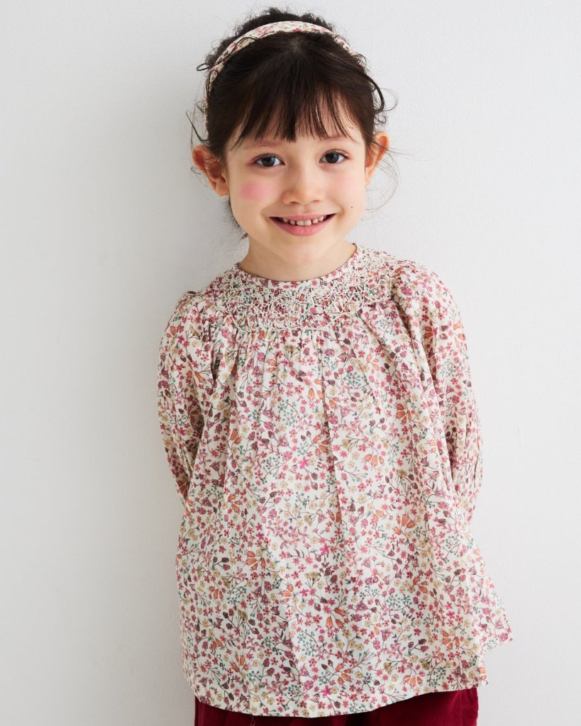 Milledeux★リバティスモックシャツ-Donna Leigh(4y~10y)の画像