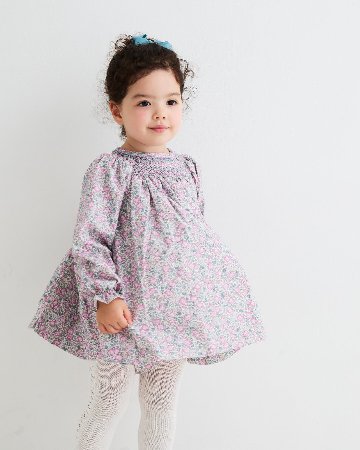 【Left/12m&2y】pi&pa★ライラックフラワービショップドレス(12m~2y)の画像