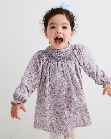 【Left/12m&2y】pi&pa★ライラックフラワービショップドレス(12m~2y)の画像