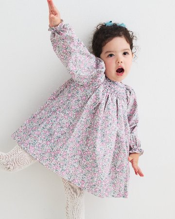 【Left/12m&2y】pi&pa★ライラックフラワービショップドレス(12m~2y)の画像