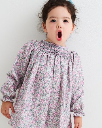 【Left/12m&2y】pi&pa★ライラックフラワービショップドレス(12m~2y)の画像
