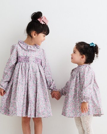 【Left/12m&2y】pi&pa★ライラックフラワービショップドレス(12m~2y)の画像