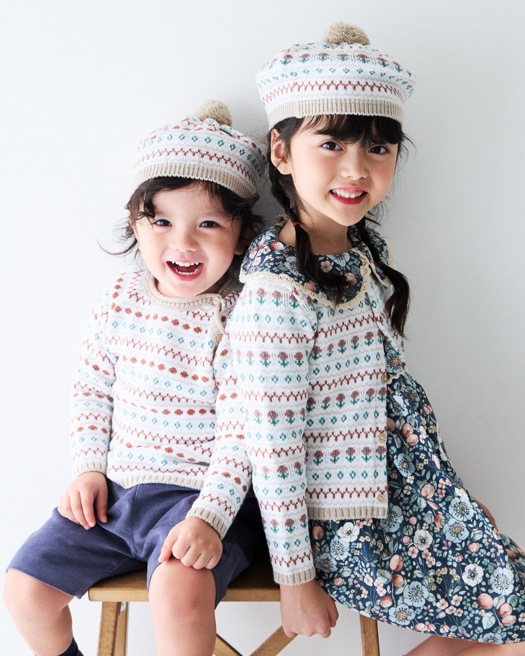 mebi★ノルディックフラワーカーディガン(18m~6A)の画像