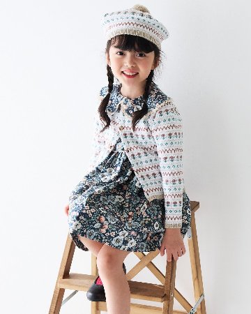 mebi★ノルディックフラワーカーディガン(18m~6A)の画像