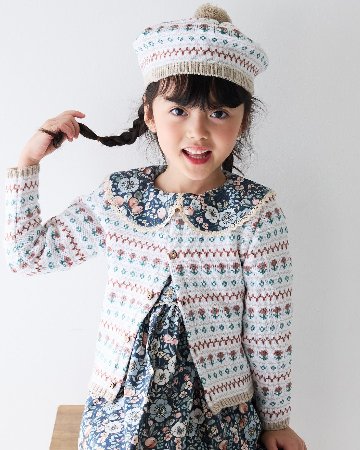 mebi★ノルディックフラワーカーディガン(18m~6A)の画像