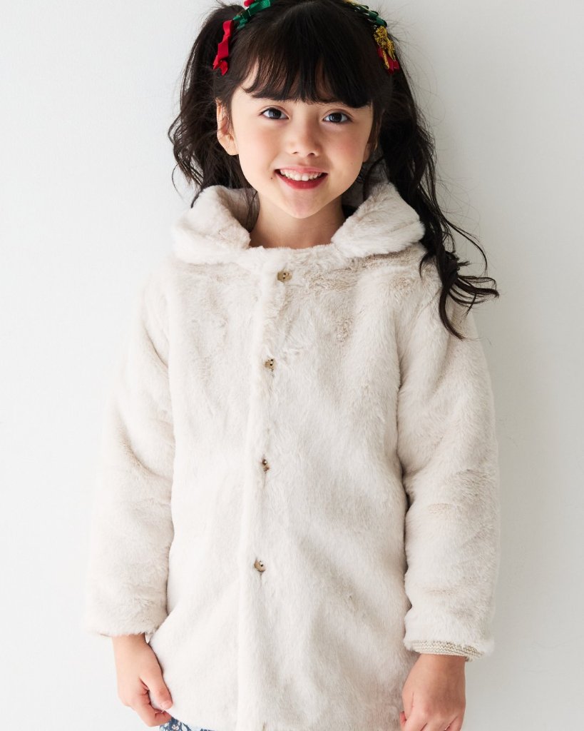 mebi★アイボリーファーコート(2A~6A)の画像