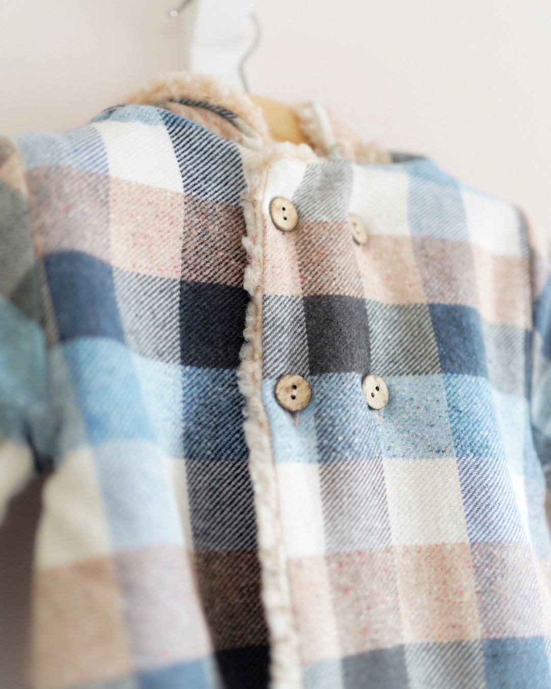 mebi★ブロックチェックジャケットコート(2A~6A)の画像