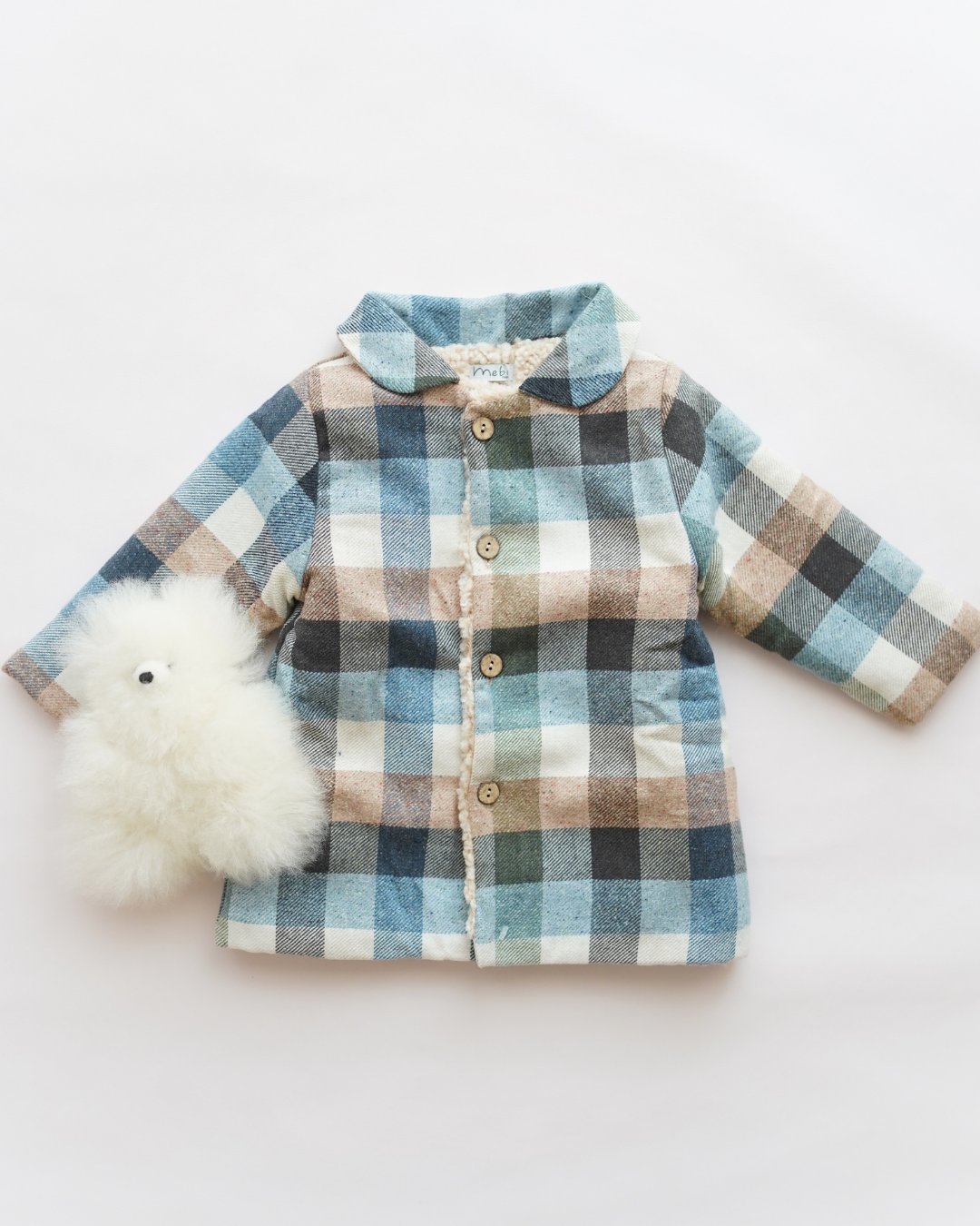 mebi★ブロックチェックジャケットコート(2A~6A)の画像
