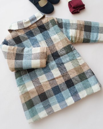 mebi★ブロックチェックジャケットコート(2A~6A)の画像