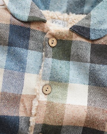 mebi★ブロックチェックジャケットコート(2A~6A)の画像