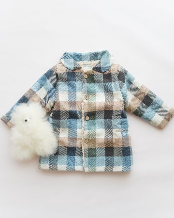 mebi★ブロックチェックジャケットコート(2A~6A)の画像