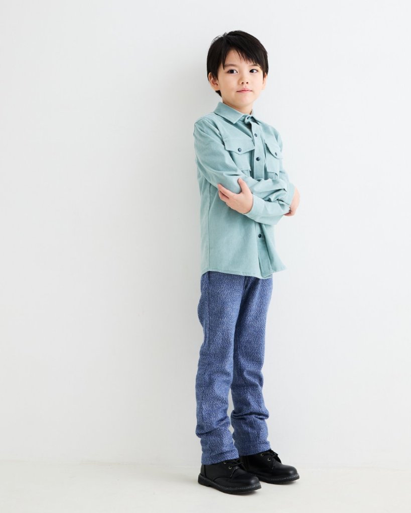 FinaEjerique★ブルーストラクチャードトラウザー(12m~6A)の画像