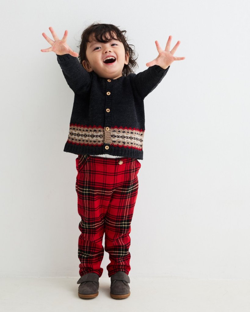 【Left/5A&6A】FinaEjerique★レッドプラッドトラウザー(2A~6A)の画像