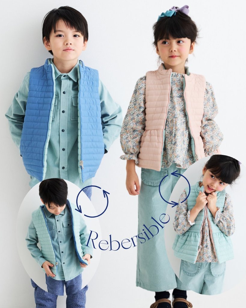FinaEjerique★リバーシブルベスト(全2色)(2A~10A)の画像