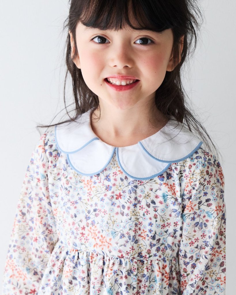 MICHELL×Pukatuka★WScallopリバティドレス(2A~10A)の画像