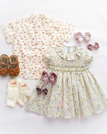 pi&pa★トラクターボーイズシャツ(12m~10A)の画像