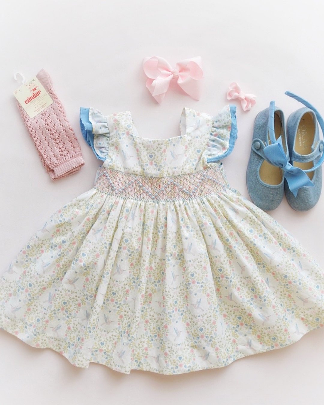 【Left/3A&4A】pi&pa★Lilibethスモッキングドレス(2A~10A)の画像