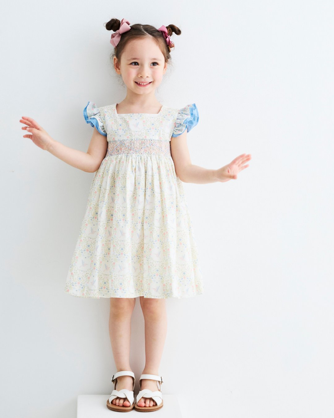 【Left/3A&4A】pi&pa★Lilibethスモッキングドレス(2A~10A)の画像