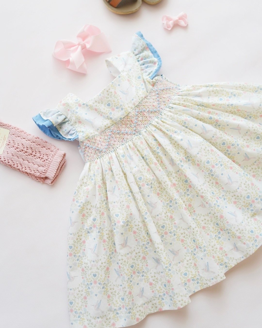 【Left/3A&4A】pi&pa★Lilibethスモッキングドレス(2A~10A)の画像