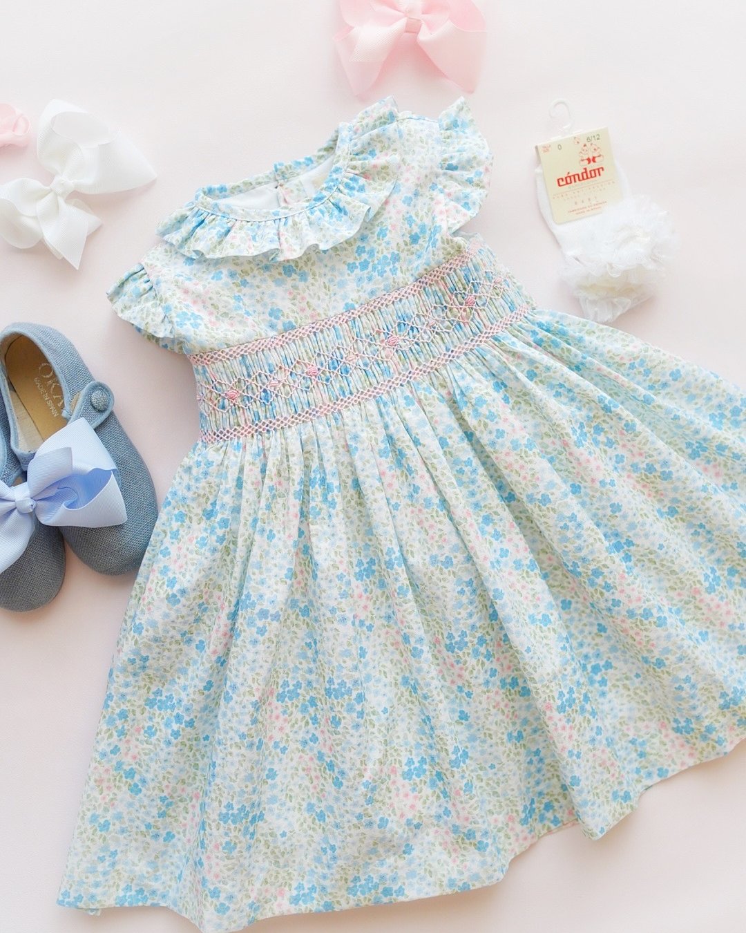 【Left/2A&4A&8A】pi&pa★Vivianaスモッキングドレス(2A~10A)の画像