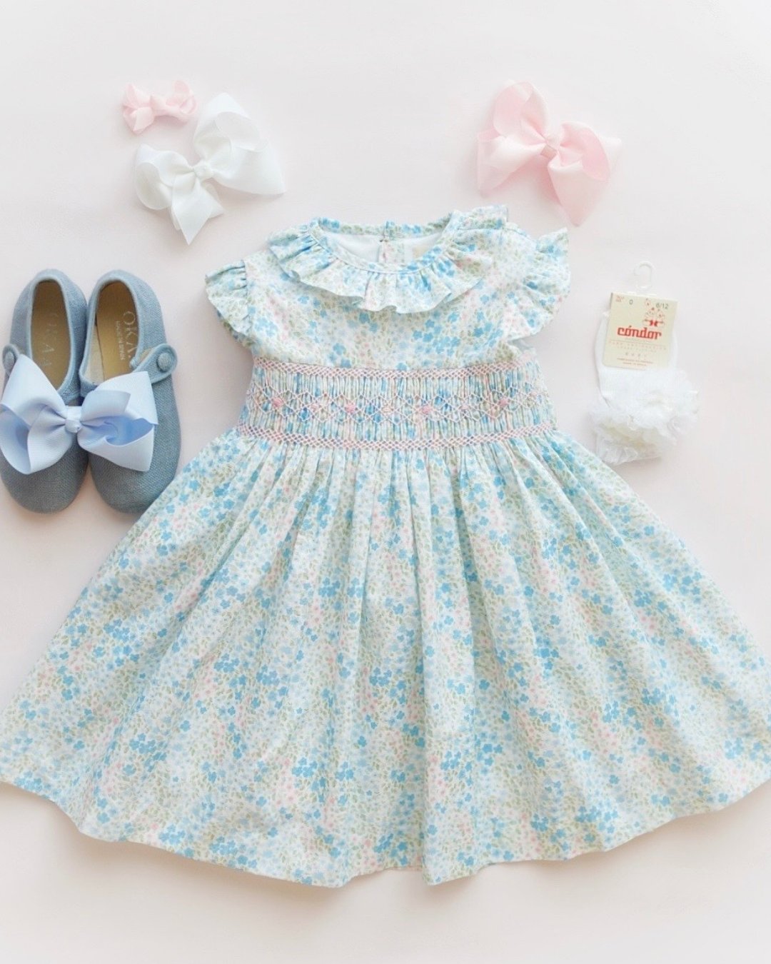 【Left/2A&4A&8A】pi&pa★Vivianaスモッキングドレス(2A~10A)の画像