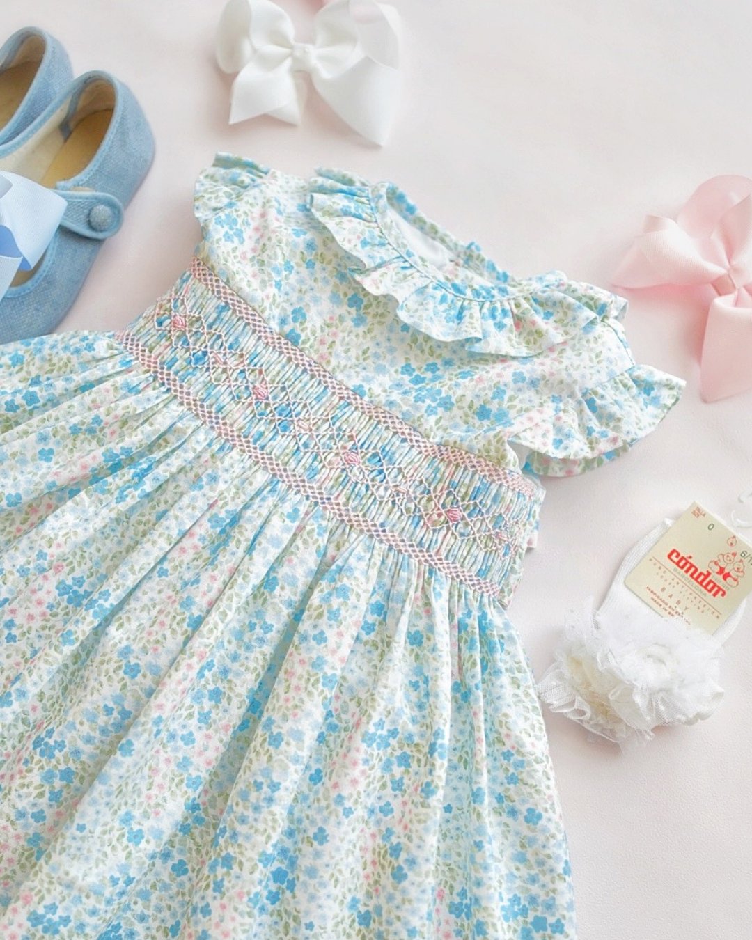【Left/2A&4A&8A】pi&pa★Vivianaスモッキングドレス(2A~10A)の画像