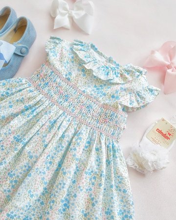 【Left/2A&4A&8A】pi&pa★Vivianaスモッキングドレス(2A~10A)の画像
