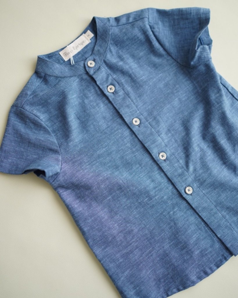 FinaEjerique★インディゴスラブシャツ(12m~10A)の画像