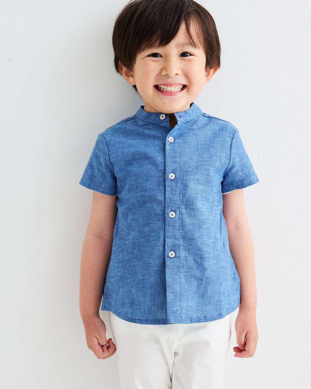 FinaEjerique★インディゴスラブシャツ(12m~10A)の画像