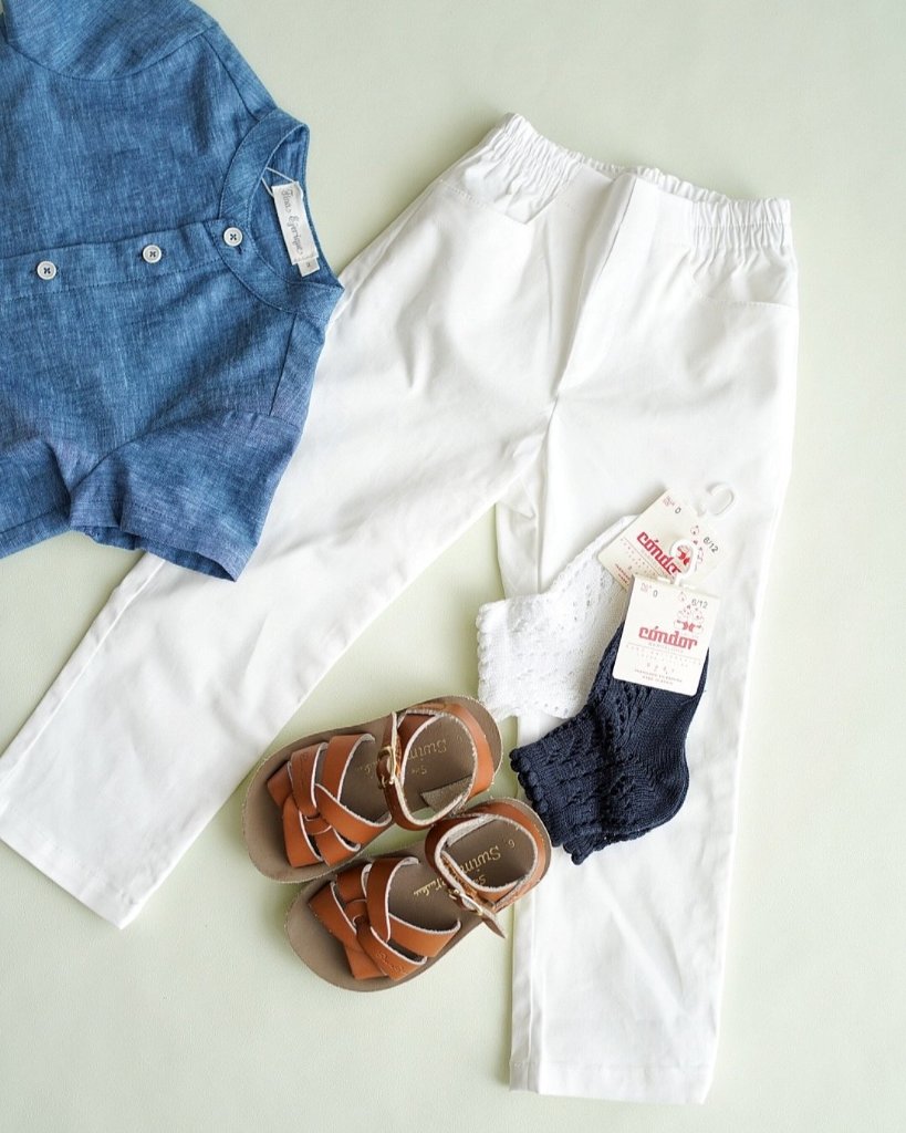 FinaEjerique★ホワイトツイルパンツ(2A~6A)の画像