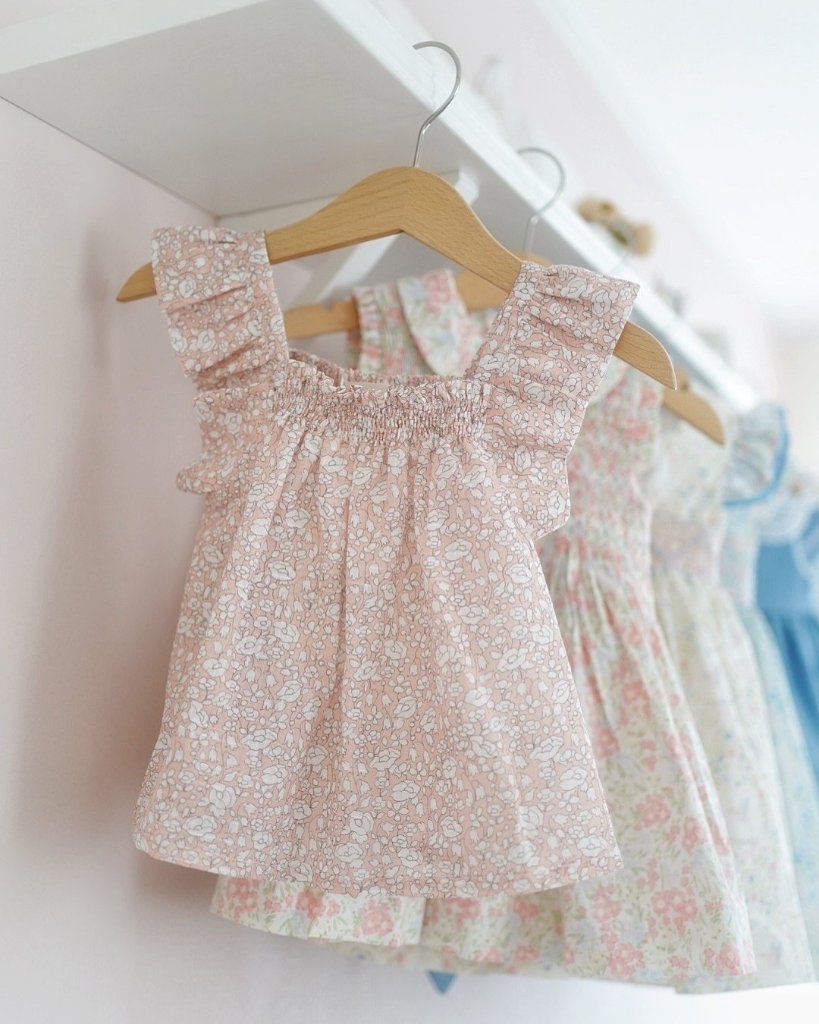 FinaEjerique★アプリコットフラワーブラウス(2A~10A)の画像