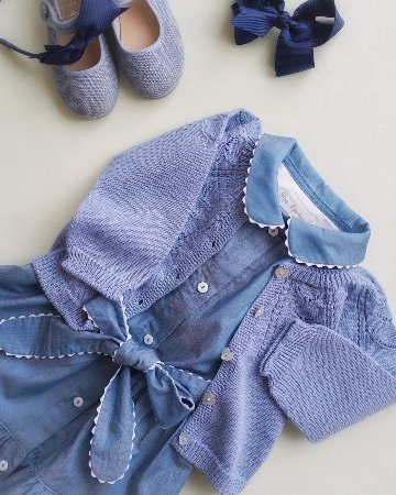 FinaEjerique★インディゴブルーシャツドレス(5A~10A)の画像