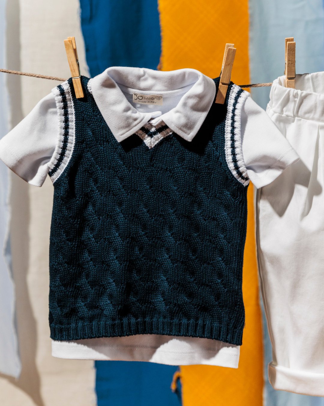 JOMilano★ポロケーブルベスト(2y~10A)の画像