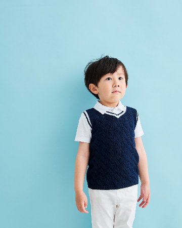 JOMilano★ポロケーブルベスト(2y~10A)の画像