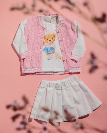 JOMilano★テニスベアガールTシャツ(2y~10y)の画像