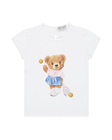 JOMilano★テニスベアガールTシャツ(2y~10y)の画像