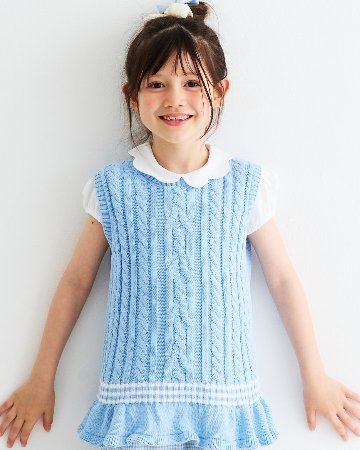 JOMilano★スカラップ半袖ジャージーカットソー(2y~10y)の画像
