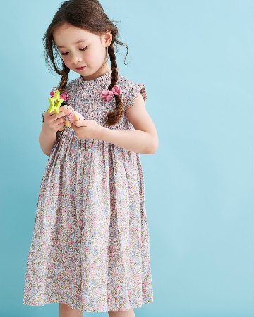 【Left/3A&4A】pi&pa★CAROLINAシャーリングドレス(3A~10A)の画像