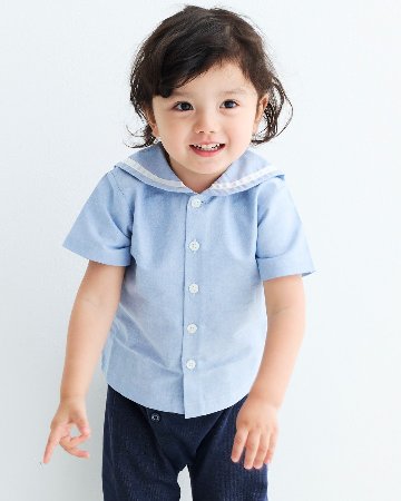 RachelRiley★OXFORDセーラーシャツ(3y~10y)の画像
