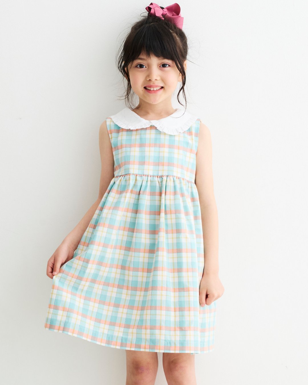 MICHELL×Pukatuka★サマーギンガムチェックドレス(3A~10A)の画像