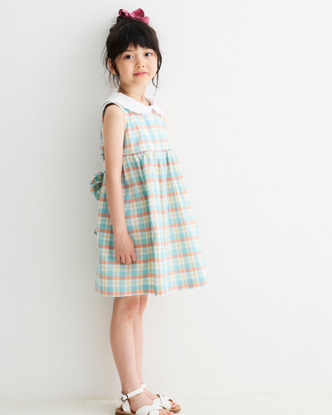 MICHELL×Pukatuka★サマーギンガムチェックドレス(3A~10A)の画像
