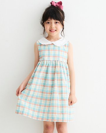 MICHELL×Pukatuka★サマーギンガムチェックドレス(3A~10A)の画像