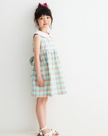 MICHELL×Pukatuka★サマーギンガムチェックドレス(3A~10A)の画像