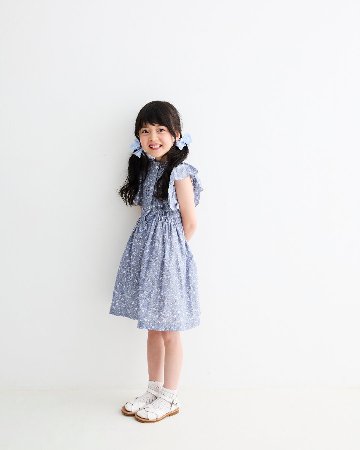 MICHELL×Pukatuka★シャーリングフロントボタンドレス(3A~8A)の画像