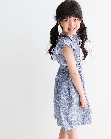 MICHELL×Pukatuka★シャーリングフロントボタンドレス(3A~8A)の画像