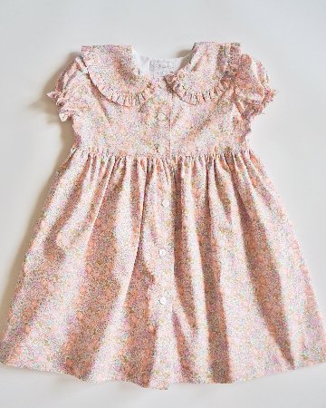 MICHELL×Pukatuka★リバティパフフロントボタンドレス(3A~10A)の画像