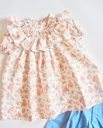 MICHELL×Pukatuka★フローラルシャーリングブラウス(2A~10A)の画像